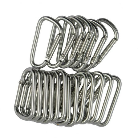 20 Pack Carabiner Sp Snap Multipurpose for Home Hiking Fishing Traveling