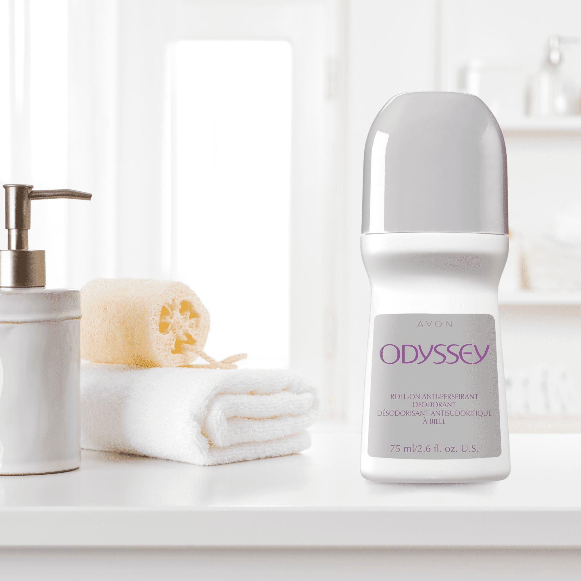 Avon Odyssey Roll-On Antiperspirant Deodorant, 2.6 fl oz Long-Lasting (12-Pack)