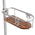 thumbnail image 4 of Utopia Alley PC5TK Tia Rustproof Corner Tension Shower Caddy  Teak Shelves, 4 of 5