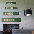 thumbnail image 2 of THEO Vintage Plastic Street Sign Childrens Name Room Sign | Indoor/Outdoor |  18" Wide, 2 of 4