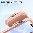 thumbnail image 6 of for iPhone 12 / 12 Pro Case, Slim Dual Layer 3 in 1 Heavy Duty Protection Hybrid Hard PC Soft Silicone Rugged Bumper Anti Slip Full-Body Protective Cases for iPhone 12 / 12 Pro, Rosegold, 6 of 10