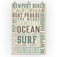 thumbnail image 3 of Newport Beach, California, Typography (24x36 Giclee Gallery Art Print, Vivid Textured Wall Decor), 3 of 3