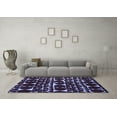 thumbnail image 3 of Ahgly Company Indoor Rectangle Abstract Blue Modern Area Rugs, 7' x 9', 3 of 4