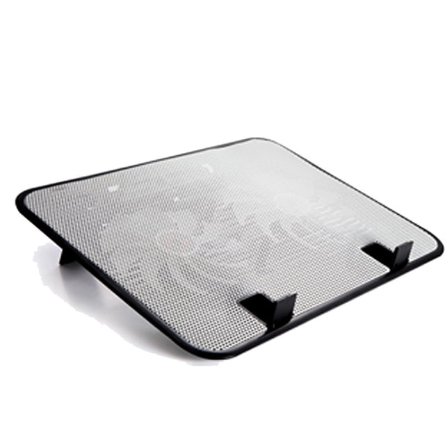 Cateissary Ventiladores de refrigeración para portátiles de 14 pulgadas, almohadillas enfriadoras para portátiles, almohadilla de Juegos de teclado y mouse para computadora blanco