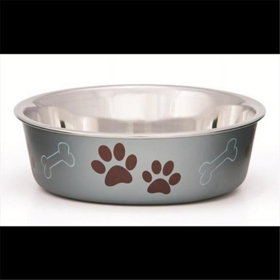 Loving Pets Metallic Dog Bowl, Blueberry, 1 Each/Medium