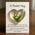 thumbnail image 2 of Uuiauoio Birth Flower Pocket Hug, Birthday Flowers Pocket Hug, Friendship Gift for Sister Family Brother Colleague, Included Blessing Card, 2 of 3