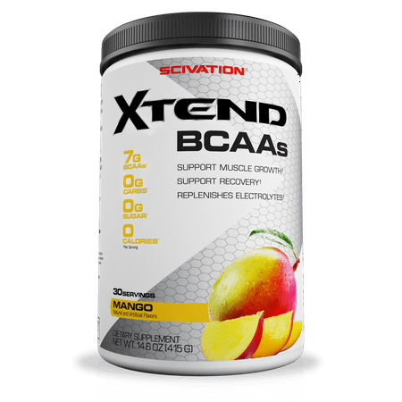 Scivation Xtend BCAA Powder, Mango, 30 Servings