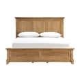 thumbnail image 3 of New Classic Furniture Sunstone Wood King Panel Bed in Honey Brown, 3 of 7
