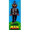thumbnail image 2 of Retrobot 12x24 White Modern Wood Framed Museum Art Print Titled - Mechanical Walking Space Man, 2 of 4