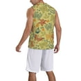 thumbnail image 5 of Gaeub Floral with Butterflies Men's Mesh Basketball Jersey, Quick-Drying Sleeveless Top S-4XL, Loose Muscle Tank Top -3X-Large, 5 of 9
