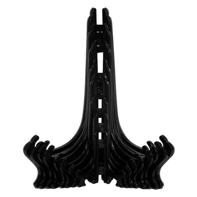 Yuarrent Soporte de exhibición de plástico para platos, estante para platos, cuencos, libros de cocina, 3-10 pulgadas, 10 Uds. Decoración del hogar 6 pulgadas