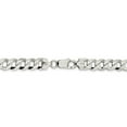 thumbnail image 4 of Solid 925 Sterling Silver 8.5mm Close Link Flat Cuban Curb Chain Necklace 18" - with Secure Lobster Lock Clasp, 4 of 5