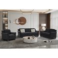 thumbnail image 2 of Fashionable living room sofa for 3 people, black fabric 13234, 2 of 6