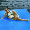thumbnail image 3 of Costway Blue Pool Water Mat Float with 2 Bungee Tethers, 3 of 10