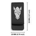 thumbnail image 2 of Stainless Steel Year of the Horse Zodiac Classic Slim Money Clip Credit Card Holder, 2 of 2