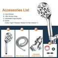 8 Mode Adjustable High Pressure Shower Head Spray Handheld Water Saving