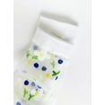 thumbnail image 3 of CHUNTIAN Women's 4 Pairs Sheer Mesh Flower Patterned Thin Casual Crew Socks Transparent Cute Summer Socks, 3 of 5