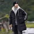 thumbnail image 5 of Chaqueta larga con capucha y cordón para hombre, ropa de diseñador, chaqueta de invierno con relleno de plumón de pato para hombre, abrigo informal para hombre, 5 of 5