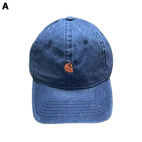 Washed navy blue adjustable hat American Carhartt washed old baseball cap soft top duckbill cap men and women summer sun hat