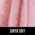 thumbnail image 3 of Lochas Soft Shaggy Faux Fur Blanket, Plush Fuzzy Bed Cozy Sherpa Oversize Warm Fluffy Blankets for Couch Chair Sofa,90"x90",Light Pink, 3 of 7
