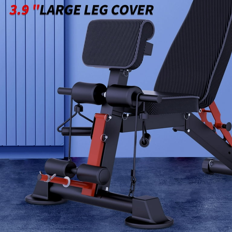 K KiNGKANG Adjustable Weight Bench with Backrest Positions