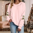 thumbnail image 2 of zaveiop Christmas Sweatshirts for Women 2025 Gift Socks Merry Funny Christmas Doodles Sweatshirt Holiday Xmas Sweaters (Y-Pink, XXL), 2 of 5