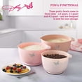 thumbnail image 3 of Dolly Parton Plastic Mixing Bowls with Mess-Free Spout, Blush, 3 of 17