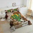 thumbnail image 4 of Erosebridal Cartoon Cactus Bedding Twin Comforter Set, Western Cow Print Duvet Insert, Cowboy Cowgirl Comforters & Duvets, Lightweight Room Decorative, 2pcs, 4 of 8