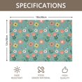 thumbnail image 3 of Placemat, Pioneer Flower Floral Print Pattern Place Mats Table Mat Set Of 2, PVC Washable Placemats for Party Kitchen Dining Decoration, 18x12 Inch, Fade Resistant, 3 of 6