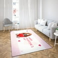 thumbnail image 4 of Happy Valentine's Day Basset Hound Brings Love Heart Indoor Rug Bassets Dog Breed Lovers Gifts Idea Carpet Living Bed Room Sofa Home Decor - 02028, 4 of 5
