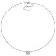 thumbnail image 4 of Everly Women's Aquamarine Sterling Silver Necklace, 4 of 7