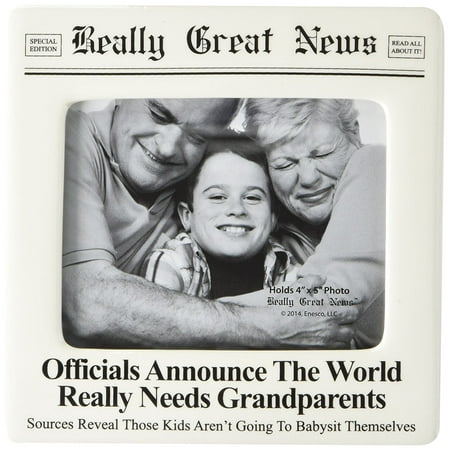 TT UP Really Great News  Lorrie Veasey Worlds Best Grandparents Photo Frame, 6-Inch, Fast (Best News Station In The World)