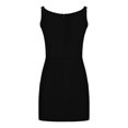 thumbnail image 3 of Babysbule Summer Dresses for Women Fashion Casual Comfortable V Neck Solid Color Sleeveless Slim Fit Dress, 3 of 8