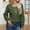 Army Green, variant on Women's Solid Long Sleeve Knit Sweaters Crew Neck Button Knitted Casual Pullover Sweater Tops