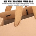 thumbnail image 4 of GAXIRE 25Ud Bolsa De Papel Kraft Marrón Para De Vino Uso En Casa Con Asa Y Duradero, 4 of 8
