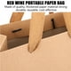 thumbnail image 4 of Bolsas de vino de papel Kraft de 25 piezas bolsas de papel de vino tinto Kraft bolsas de regalo para favores, 4 of 5
