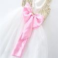 thumbnail image 6 of StylesILove Toddler Kids Gold Sequin Tulle Sleeveless Flower Girl Dress (100/18-24 Months), 6 of 7