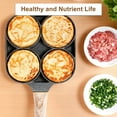 thumbnail image 2 of Four-cup Egg Pan Frying Egg Cooker Burger Pan for Breakfast Non-stick Frying Pan, 2 of 8