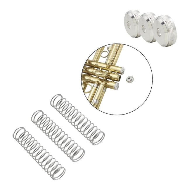 1 de piezas de reparación de trompeta tornillos + de pistón de de trompeta para accesorios de trompeta CUTICAT Piezas de reparación de trompeta Tornillos