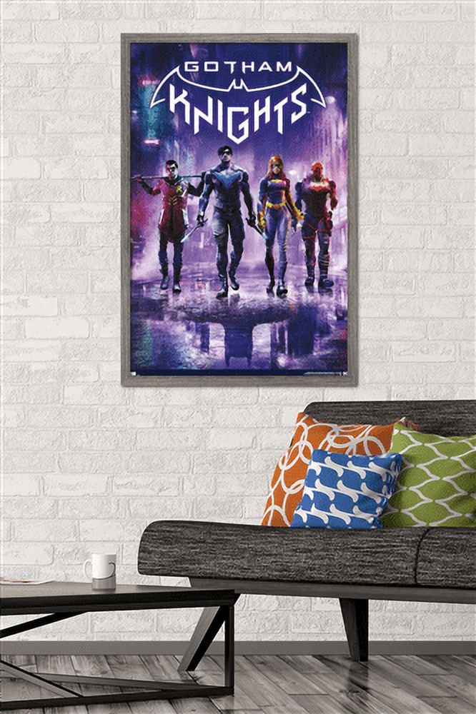 DC Comics Gotham Knights - Key Art Wall Poster, 22.375" x 34" Framed
