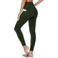 thumbnail image 4 of ZZwxWA High Waisted Leggings for Women - Soft Pants No See Through Belly Control Cycling Workout Yoga Pants with Pockets Slim, 4 of 4
