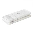 thumbnail image 4 of SKL Home Casual Monogram Hand Towel Set, F, 16x26, White 2 Pack, 4 of 5