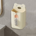 thumbnail image 6 of HongHeng Kitchen Wipes Storage, Flushable Wipes Holder for Bathroom, Wall-Mounted Tissue Box, Non-Slip Flushable Wipes Holder, Wipe Container, Wipes Dispenser for Kitchen, 6 of 6