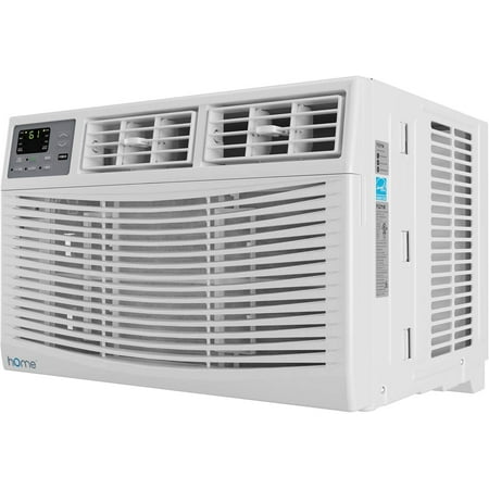 hOmeLabs Window Air Conditioner 8000 BTU - Energy Star Certified, Digital Thermostat, Remote Control - Ideal for Rooms up to 350 Sq. Ft