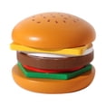 thumbnail image 1 of Juguetes apilables de hamburguesas y sándwiches de madera para niños, herramienta didáctica realista para preescolar., 1 of 9