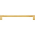 thumbnail image 2 of Stone Harbor Hardware Urban Cabinet Pull, 224 Millimeters, Satin Brass, 2 of 3