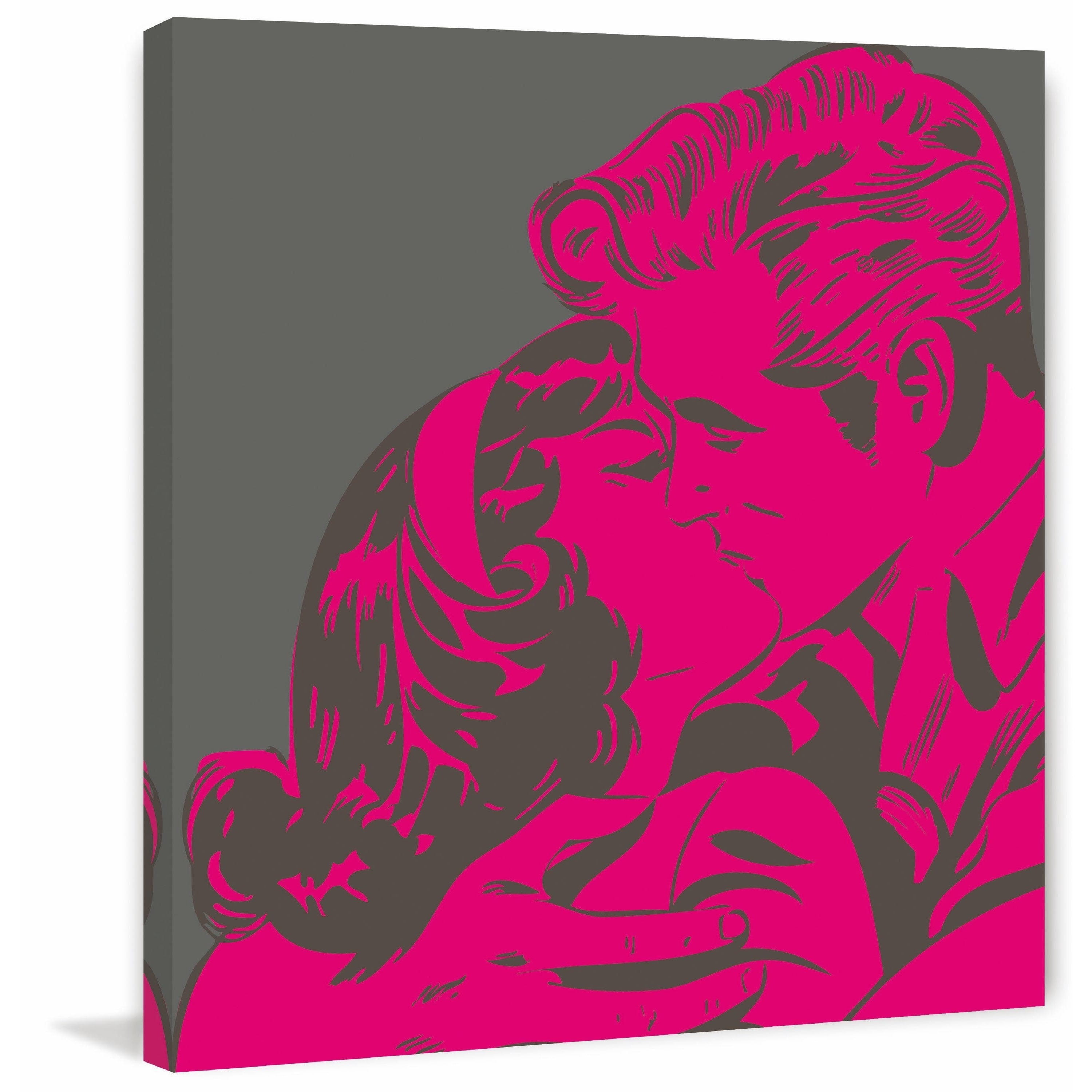 Marmont Hill "Kiss" Print on Canvas