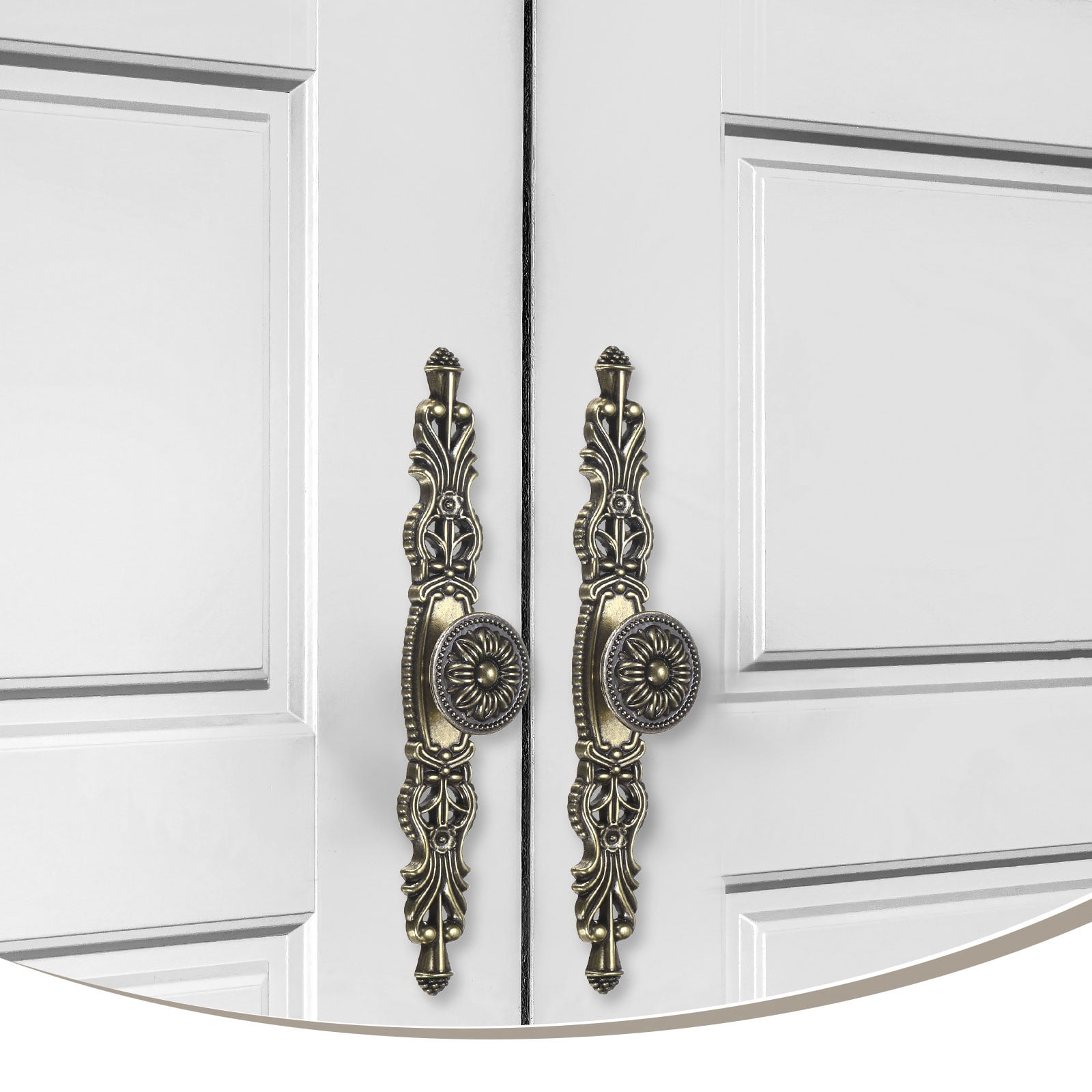 Uxcell 6-Pack Oil Rubbed Bronze Cabinet Knobs, 6.5" Long Rustic Zinc Alloy Bronze Knobs Handles [Bronze]