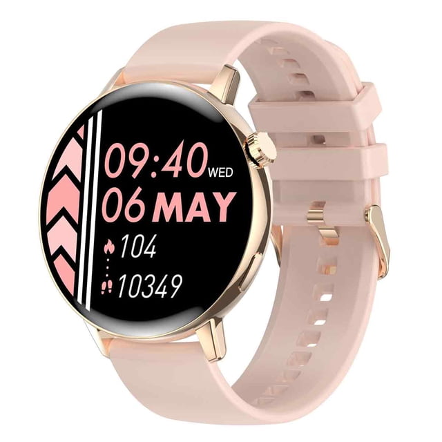 Reloj inteligente, reloj inteligente de 1,32 "con llamadas, pantalla táctil completa, correa de silicona completa