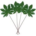 thumbnail image 1 of 4PCS Artificial Leaf Lifelike Fatsia Japonica Artificial Plant for Home Office, 1 of 10